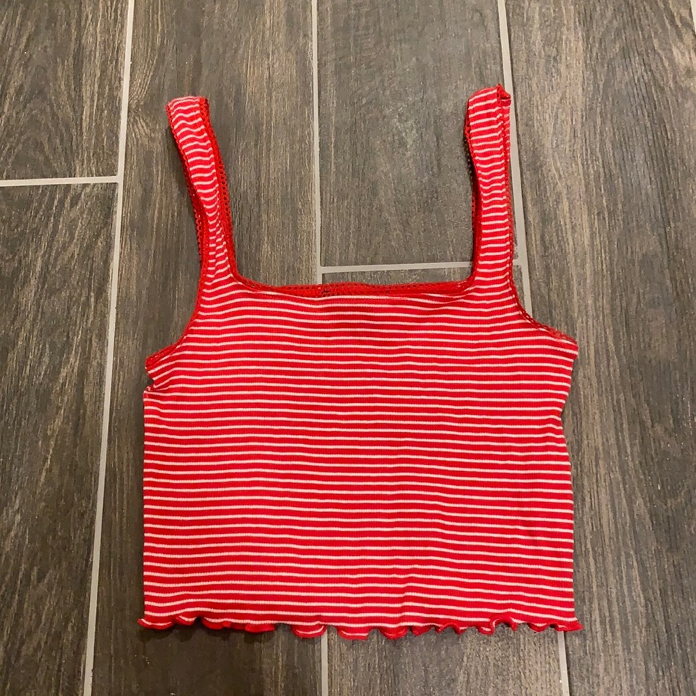 Striped crop top